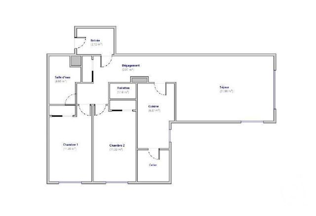 Afficher la photo en grand Appartement F3 à vendre - 3 pièces - 71.98 m2 - JOINVILLE LE PONT - 94 - ILE-DE-FRANCE - Century 21 Vabel Immobilier